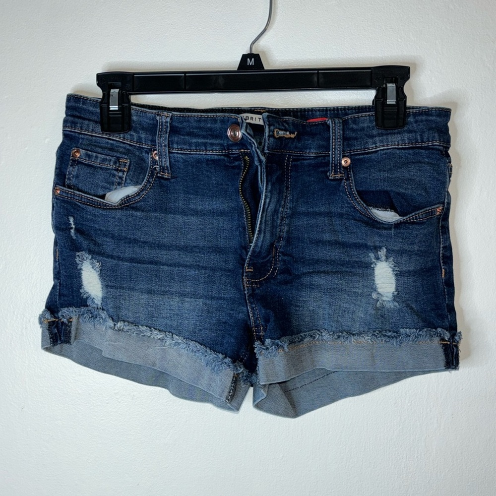 Celebrity Pink The Honey Dark Wash Shorts Size 7/28 Used